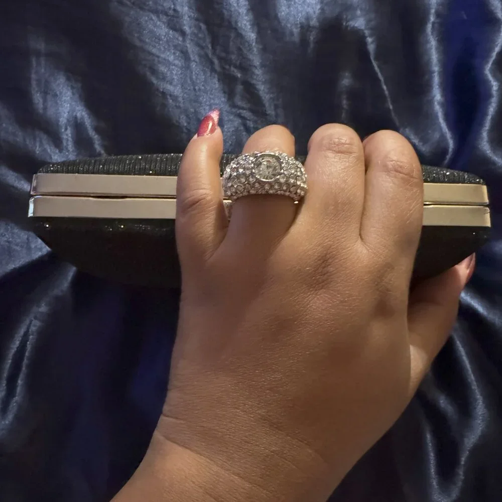 Diamond Sparkle Clutch Purse - Picture 2 of 5